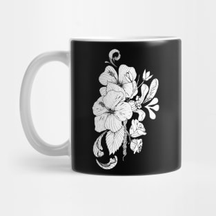 Cool floral ink tattoo art Mug